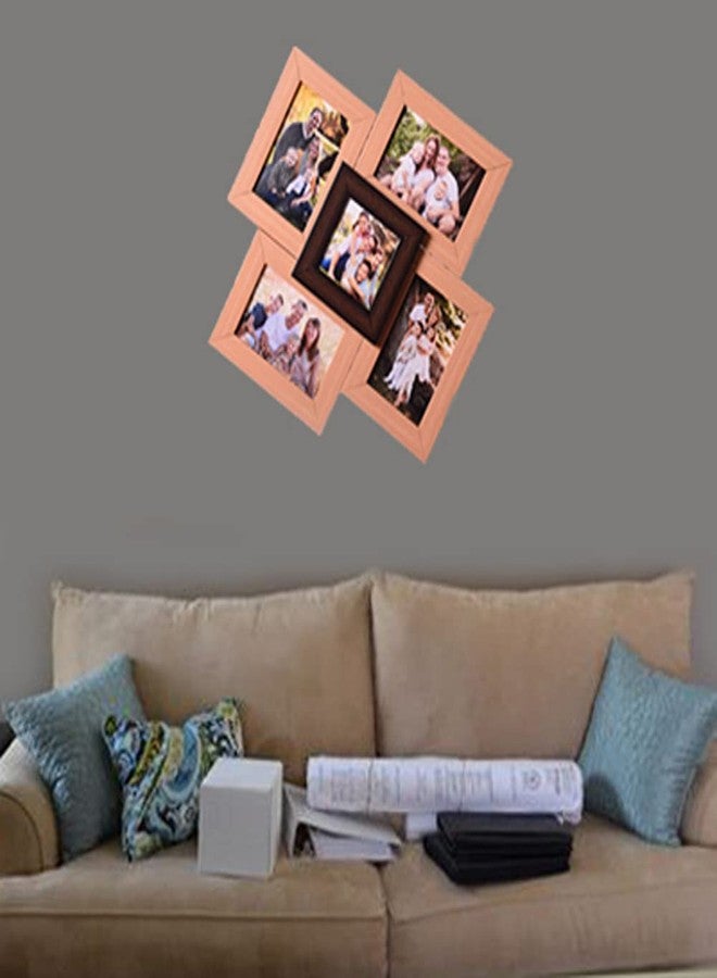 i2 Frames Wall Hanging Collage Photo Frame - Sal Wood Set of 5 - Image 2